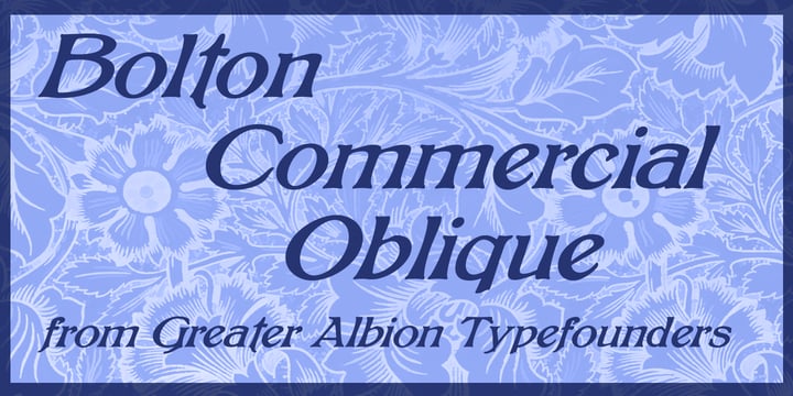 Bolton Commercial Font Poster 4
