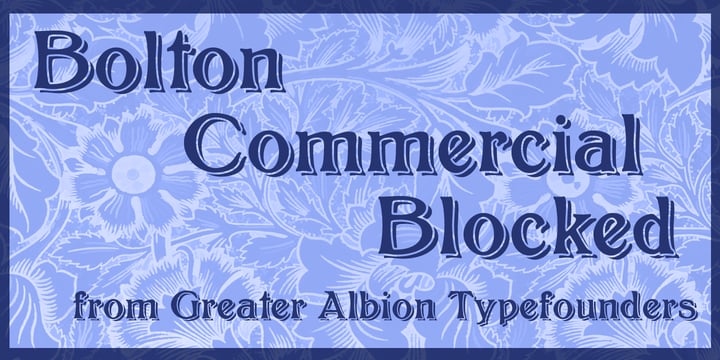 Bolton Commercial Font Poster 3