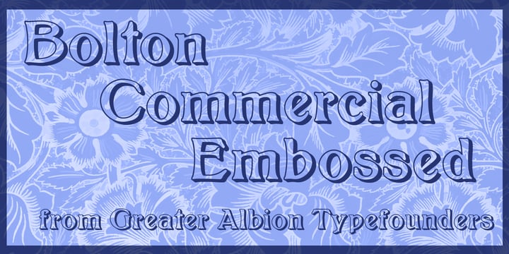 Bolton Commercial Font Poster 2