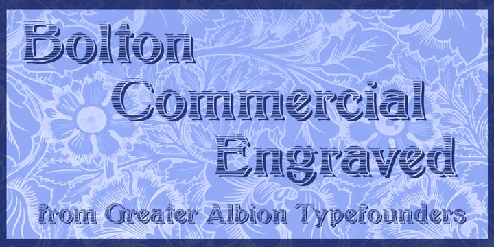 Bolton Commercial Font Poster 1