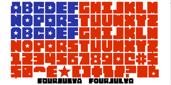 FourJuly Font Poster 2