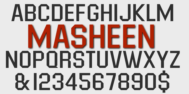 Masheen Font Poster 2