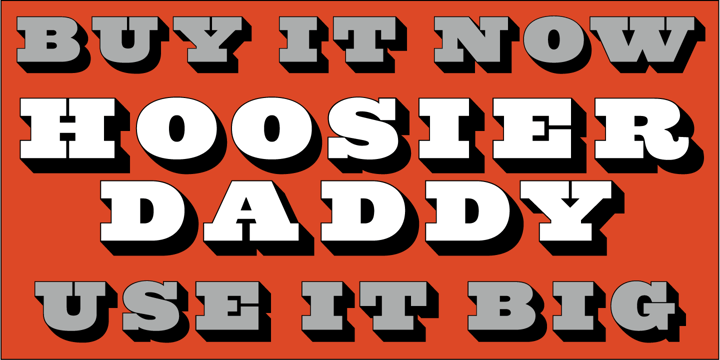 Hoosier Daddy Font Poster 1