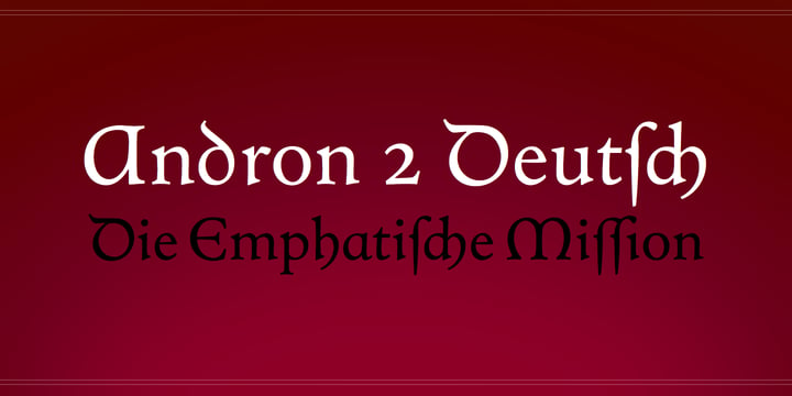 Andron 2 Font Poster 2