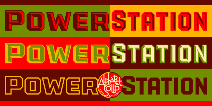 PowerStation Font Poster 1