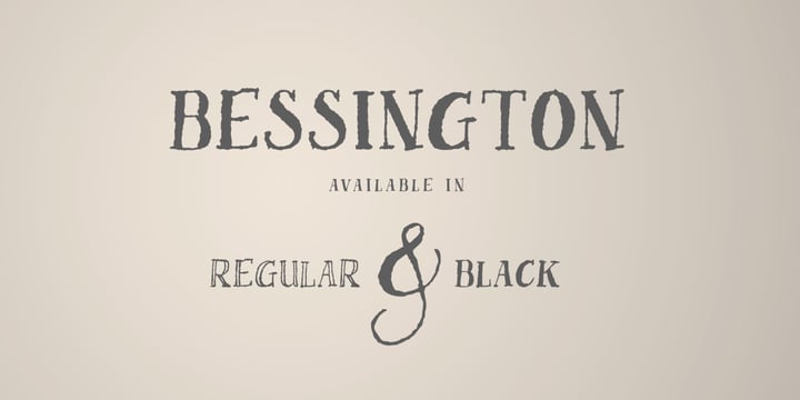 Bessington Font Poster 1