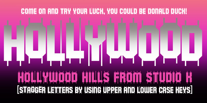 Hollywood Hills Font Poster 1