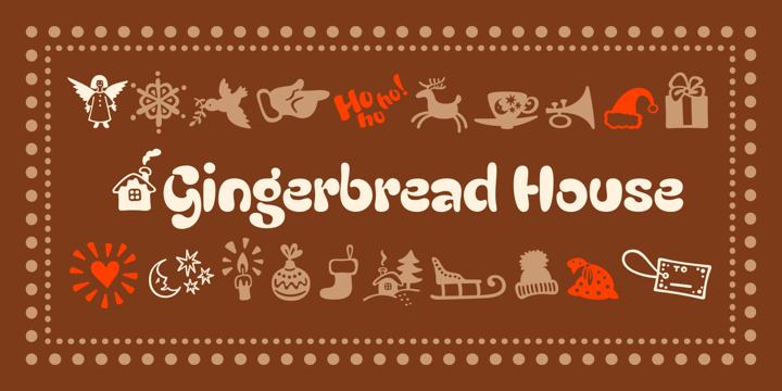 Gingerbread House Font Poster 6