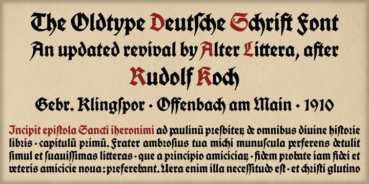 Deutsche Schrift Font Poster 2