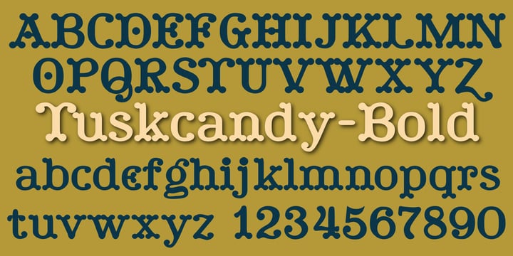 Tuskcandy Font Poster 3