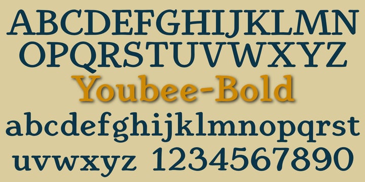 Youbee Font Poster 7