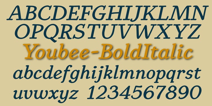 Youbee Font Poster 8
