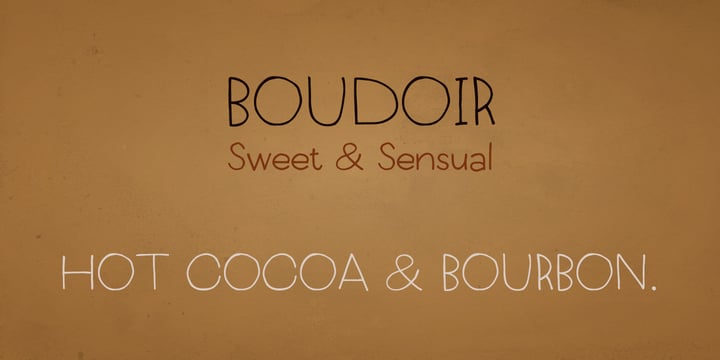 Boudoir Font Poster 3