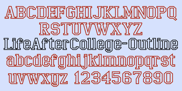LifeAfterCollege Font Poster 5