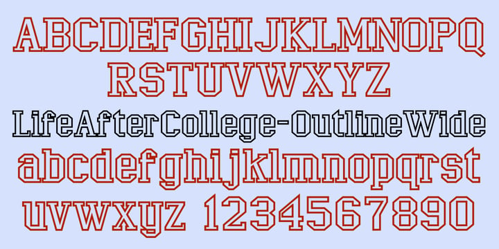 LifeAfterCollege Font Poster 6