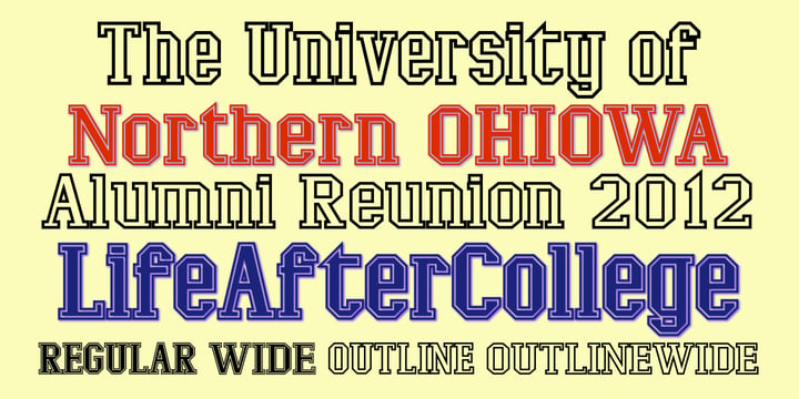 LifeAfterCollege Font Poster 2