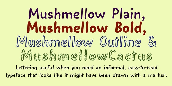 Mushmellow Font Poster 1
