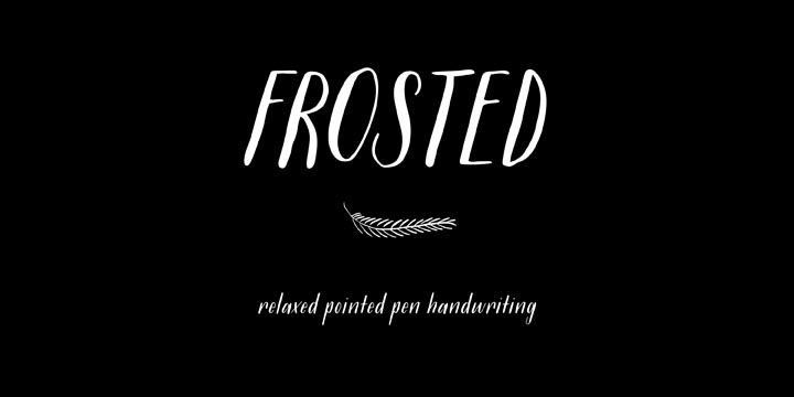 Frosted Font Poster 1
