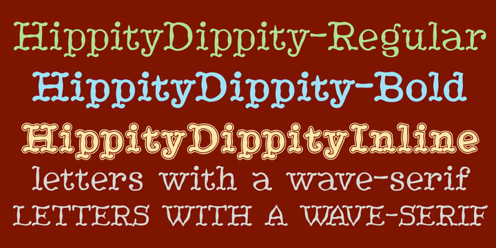 HippityDippity Font Poster 3