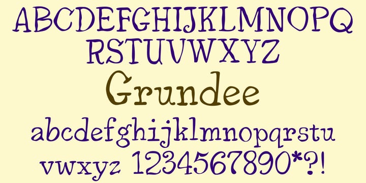 Grundee Font Poster 3