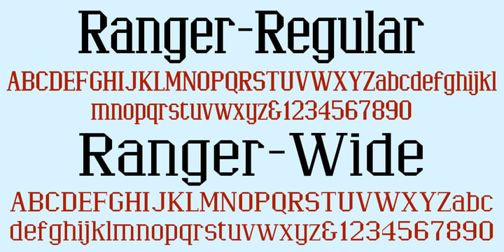 Ranger Font Poster 7
