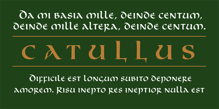 Cal Uncial Font Poster 2