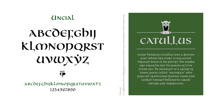 Cal Uncial Font Poster 3