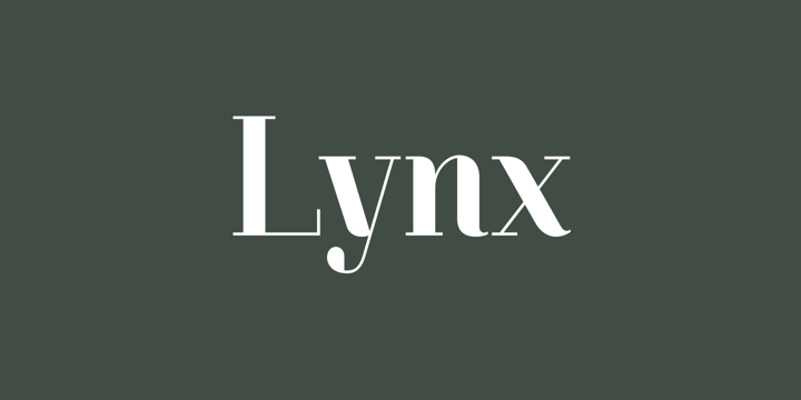 Lynx Font Poster 1