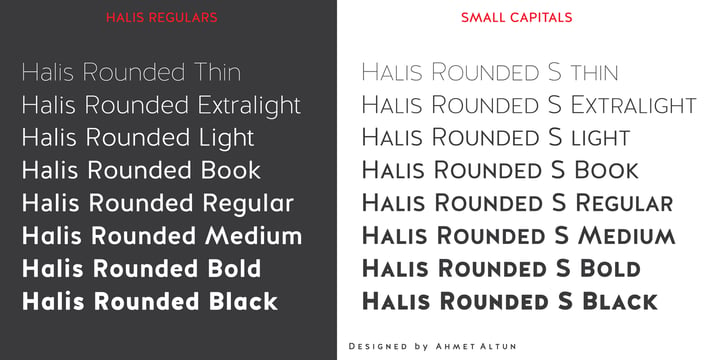 Halis Rounded Font Poster 2