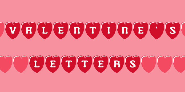 Valentine's Letters Font Poster 1