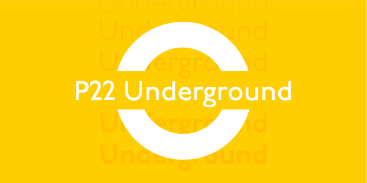 P22 Underground Font Poster 1