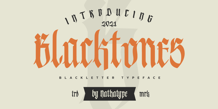 Blacktones Font Poster 1