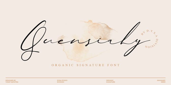 Quensialy Font Poster 7