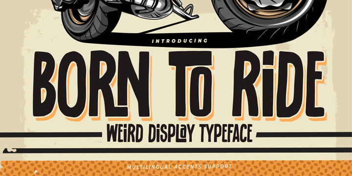 Born To Ride Font Poster 1