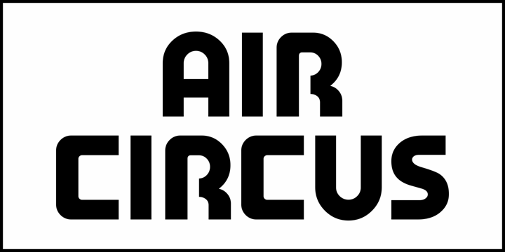 Air Circus JNL Font Poster 2