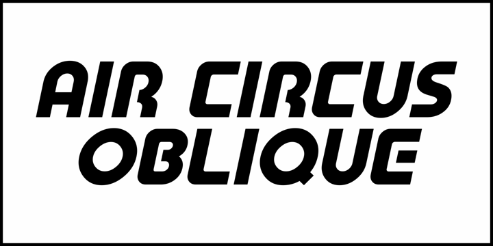 Air Circus JNL Font Poster 4