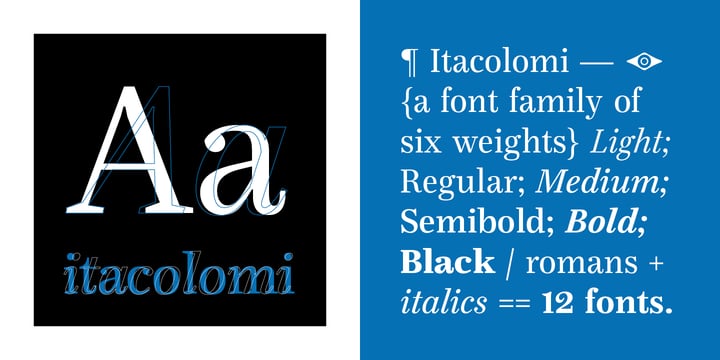 Itacolomi Font Poster 1
