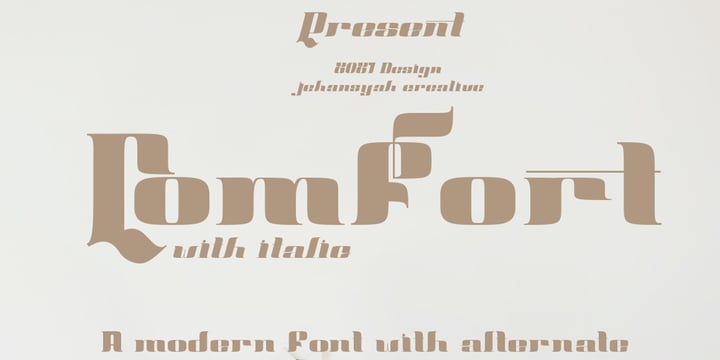 Comfort Font Poster 3