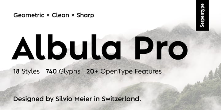Albula Pro Font Poster 1