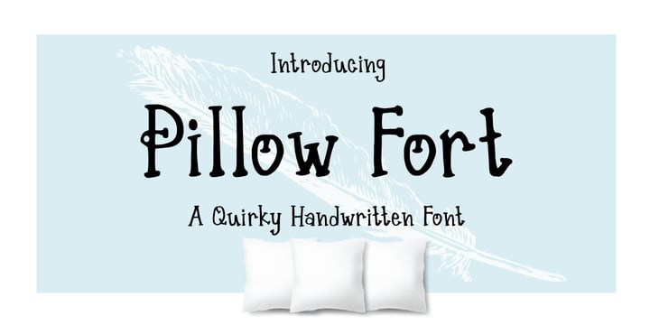 Pillow Fort Font Poster 1
