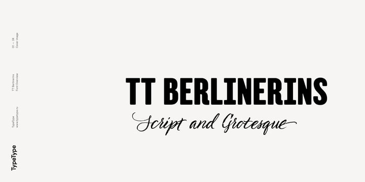 TT Berlinerins Font Poster 1