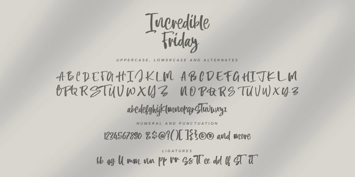 Incredible Friday Font Poster 8