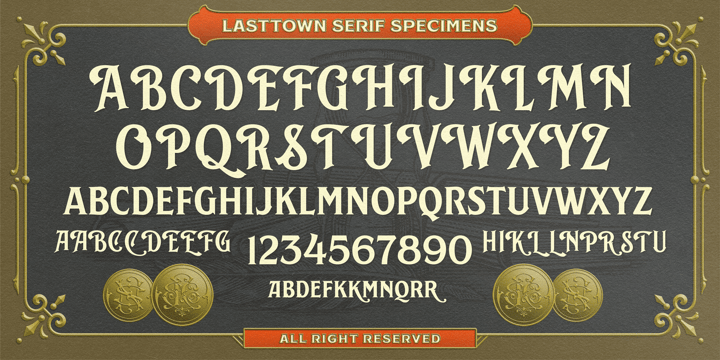 NS Lasttown Font Poster 9