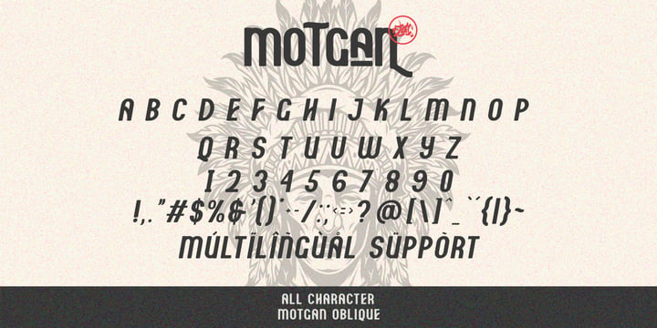 Motgan Font Poster 4