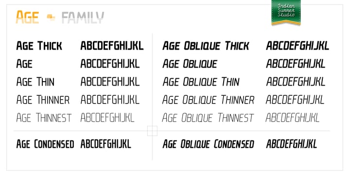 Age Font Poster 4