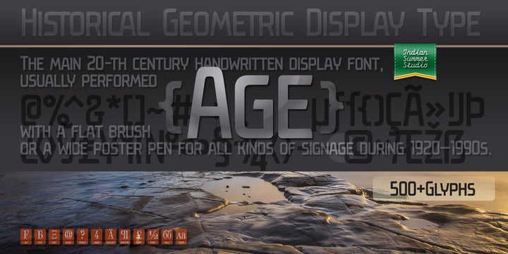 Age Font Poster 1