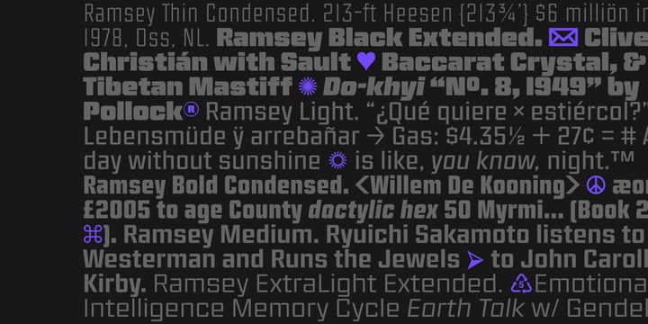 Ramsey Font Poster 3