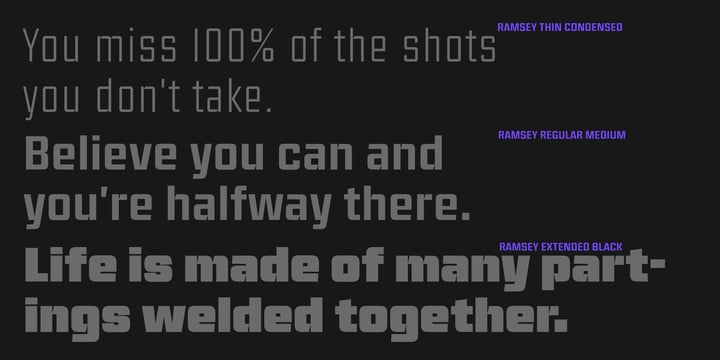 Ramsey Font Poster 5