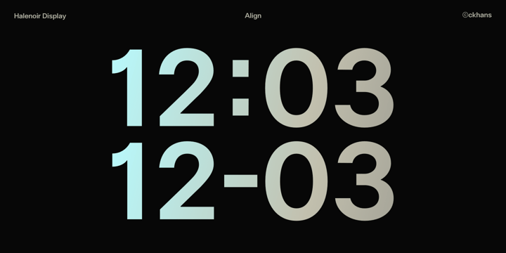 Halenoir Font Poster 10