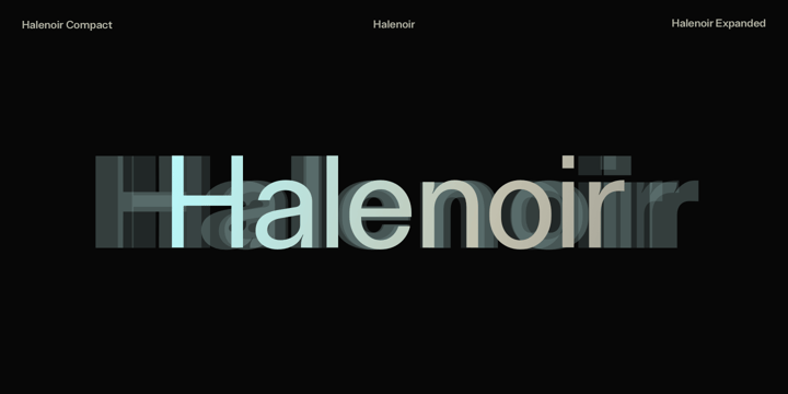 Halenoir Font Poster 4